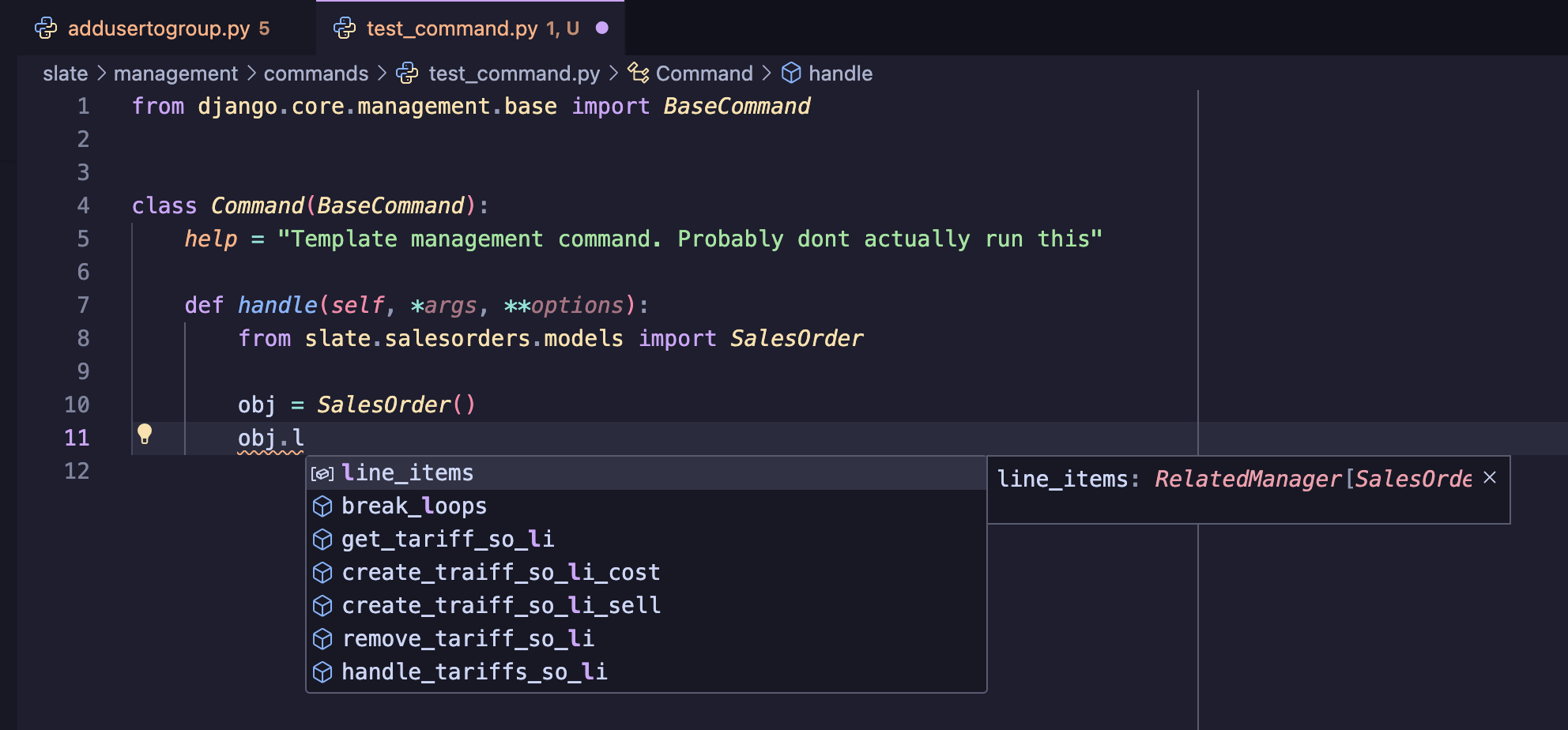 Autocomplete example